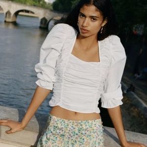 Zara puff sleeve top